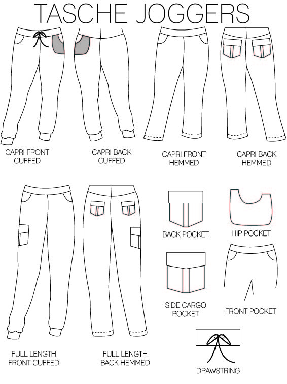 Tasche Joggers | Eunoia Design Group PDF Sewing Patterns for Youth ...